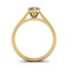 Classic Heart Diamond Solitaire Ring Yellow Gold, Image 2