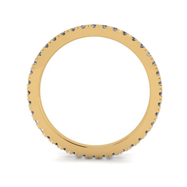 Classic Petite Diamond Eternity Ring in 18K Yellow Gold - Photo 1