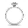 Princess-Cut Floating Halo Diamond Engagement Ring, Image 2