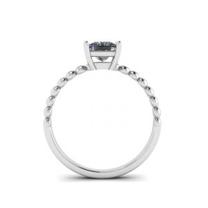 Bearded Ring with Princess Cut Diamond - Photo 1