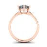 Rhombus Princess Cut Diamond Solitaire Ring Rose Gold, Image 2