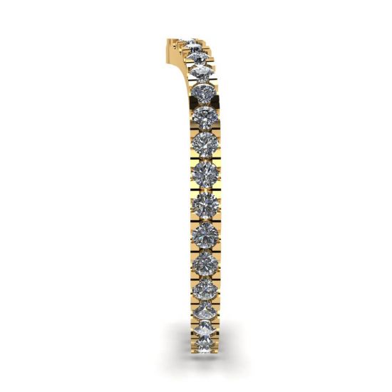 Curved Diamond Eternity Band Yellow Gold, More Image 1