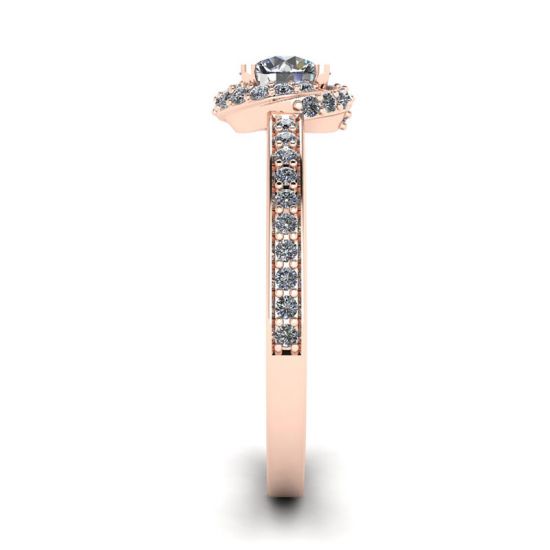 Rose Gold Ring with Diamonds, More Image 1