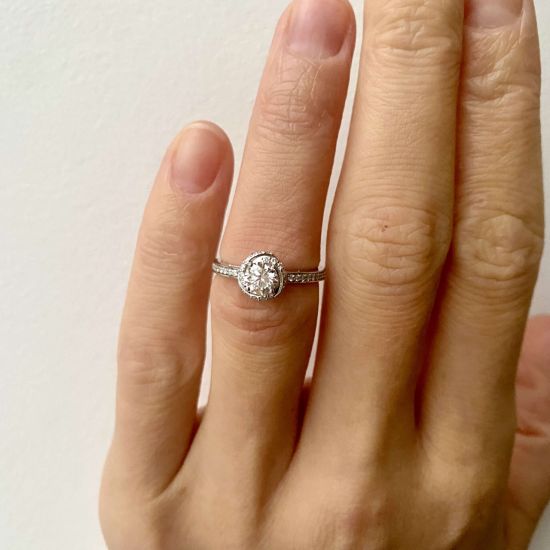 Twisted Style Diamond Ring,  Enlarge image 5