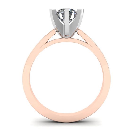 Diamond Ring in 18K Rose Gold for Engagement, More Image 0