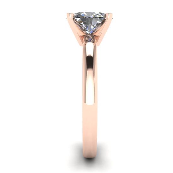 Oval Diamond Ring Rose Gold,  Enlarge image 3