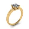 Princess Cut Simple Solittaire Ring in Yellow Gold, Image 4