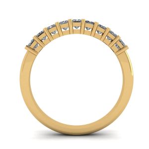 9 Square Princess Diamond Ring Yellow Gold - Photo 1