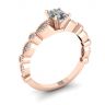 Oval Diamond Romantic Style Ring Rose Gold, Image 4