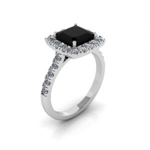 Princess Black Diamond Ring - Photo 3