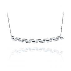Big Smile Necklace in 18K White Gold - Ruban Collection